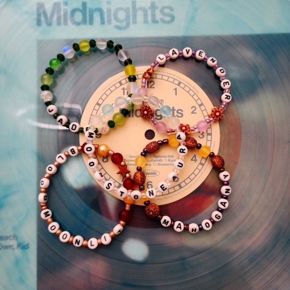 Taylor Swift Midnights Vinyl Inspired  Friendship Bracelets Set Of 5 - Picture 1 of 11